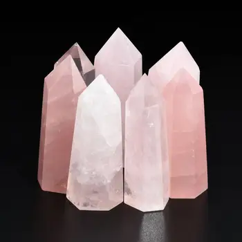 Naravni Fluorite Kristalno Roza Fluorite 50-60MM Quartz Cristal Kamen Točke Zdravljenja Heksagonalna Palico Cuarzo Zdravilnimi Kristali