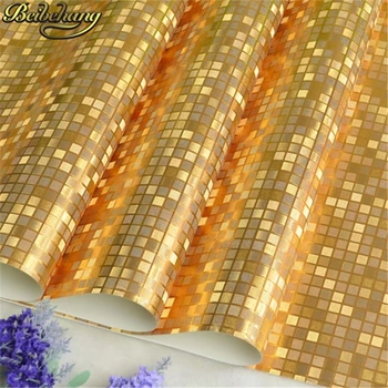 Beibehang rose zlata Kuhinja steno papir, PVC mozaik nepremočljiva roll 3d nalepke ozadja za kopalnica dom dekoracijo sten papirja