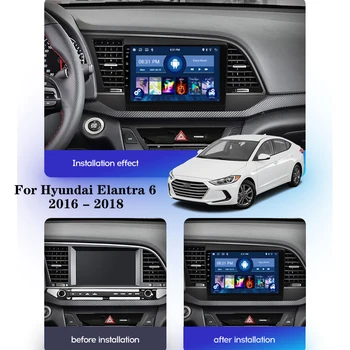 TEYEXES Carradio Za Hyundai Elantra 6 2016 - 2018 Avto Radio Stereo Multimedijske Video Predvajalnik Navigacija GPS Android 11 2 Din 2din