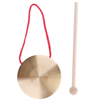 Kovinski Gong Cymbal Lesa Strel Palico za Otroke Toddlers Ritem