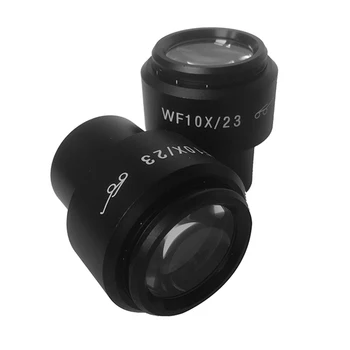 2PCS Okular WF10x z Gumo Oči Skodelice Dioptrije Nastavljiva Montažna Velikost 30 mm vidno Polje 23 mm Stereo Mikroskop