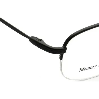 Ženske Okrogle Očala Okvirji za Moške, Kovinsko Ovalne Prilagodljiv Pol Platišča Rx Očala Okvirji Pomnilnik Kovine Lahke Klasičnih Očal