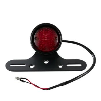 12v motorno kolo LED Rep Svetlobo 10 mm Rdeča Motocikla Zadnja Zavora Ustavi Lučka Luč z registrske Tablice Nosilec 3 Žice Nepremočljiva