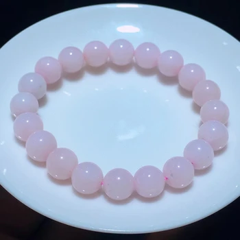 Naravni Pink Opal Zapestnica Krog Biseri Rose Opal 9.2 mm Flash Light Pink Opal Gemstone Stretch Ženske Moški Nakit AAAAAA