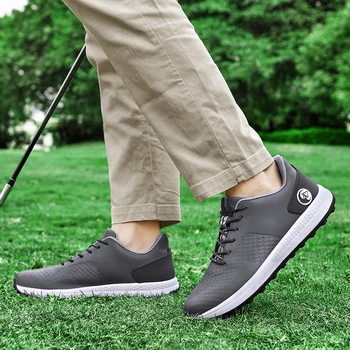 Profesionalni Golf Čevlji za Moške Velike 40-47 Golf Čevlji za Moške Travo Hoja Cevlji za Golf Igralcev 