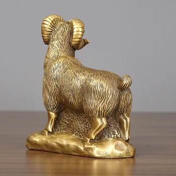 MOZART Medenina Kitajski Zodiak Ovce Ornament Obrti Doma Okras, Darilo za Rojstni dan Poslovno Darilo Medenina Ornament S Kitajske