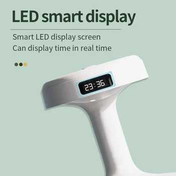 LED-Zaslon prikazuje Čas, Temperatura, Vlažnost zraka Vlažilnik Mehko Osvetlitev Zaščita Oči Zraka Vlažilnik Inteligentni Aromaterapija Vlažilnik