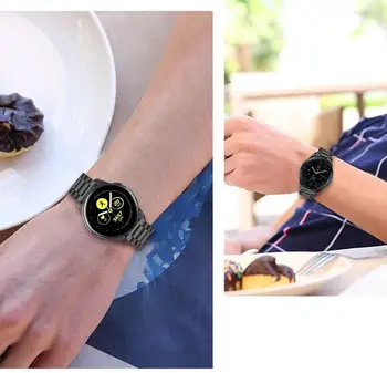 22 mm 20 mm Za SAMSUNG Galaxy Watch 42 46mm Huawei watch 46mm 42mm iz Nerjavečega Jekla Za Amazfit Bip GTR trakov