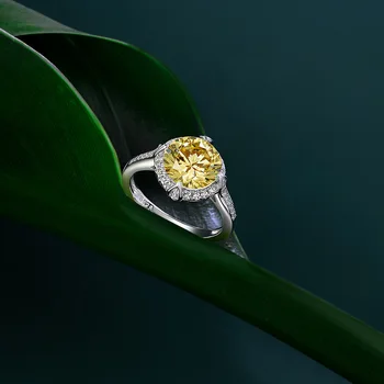S925 sterling srebrni prstan diamant prstan žensk poročni prstan luksuzni cirkon nakit za ženske