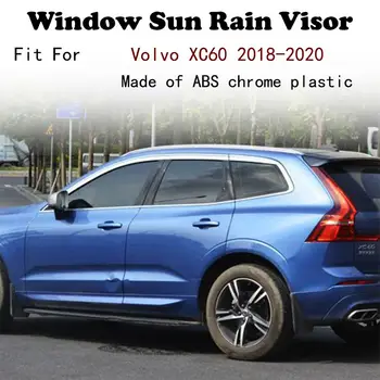 ABS Chrome plastična Okna Vizir Vent Odtenkov, Sonce, Dež Stražar avto dodatki Za Volvo XC60 2018-2020