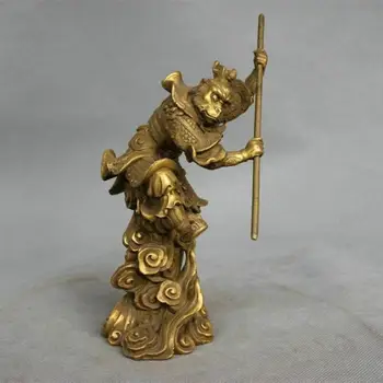 Antični Mitologiji Božanskost, Nobeno Sonce Wukong Opica Kralj Držite Palico Boj Kip