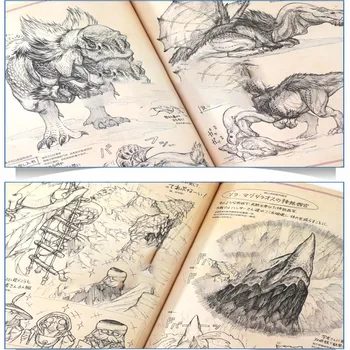 Nov Svet Skica Poti Monster Hunter World Game Art Book Vstavite Umetnost Slikarstvo