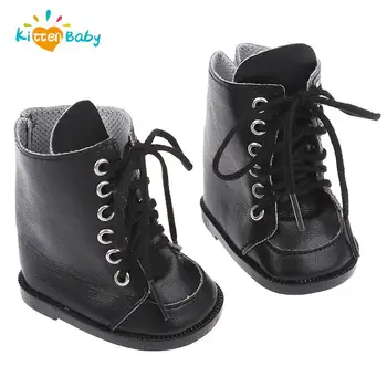 7 CM Mini Punčko Oblačila Čevlji Črni Škornji, Čevlji Zimski Čevlji Za 18 Inch Lutka Oprema Dekor Igrače