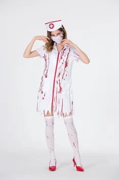 Halloween Vampir Krvave Groze Hospital medicinska Sestra Kostum Cosplay Odraslih pustna halloween kostumi za ženske