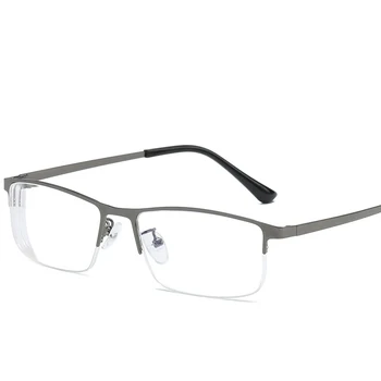 Kratkovidnost Očala Moških Kratkovidan Poslovnih Stekla Zlitine Pol Okvir Očala Optični Moških Končal Očala -1.0 -4.0 Anti Blue Ray