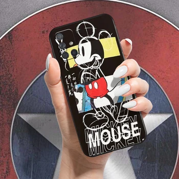 Strip Disney Mickey Mouse Za Samsung Galaxy A71 A71 5G Telefon Primeru Funda Mehko Shockproof TPU Carcasa Primerih Tekoči Silikon