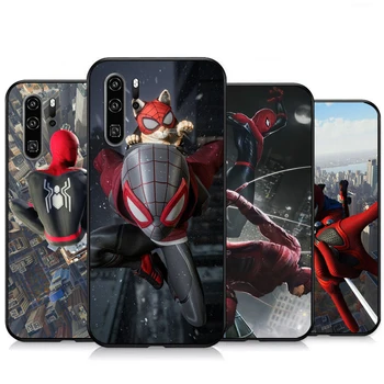 Marvel Spiderman Telefon Primerih Za Huawei Honor Y6 Y7 2019 Y9 2018 Y9 Prime 2019 Y9 2019 Y9A Hrbtni Pokrovček Mehak TPU Coque