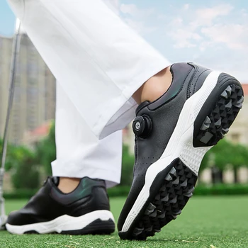 Pomlad Moških in Žensk Profesionalni Golf Čevlji Visoke Kakovosti Moški Čevlji za Golf Bela Črna Travo Šport Spike Čevlje Velikosti, 35-46
